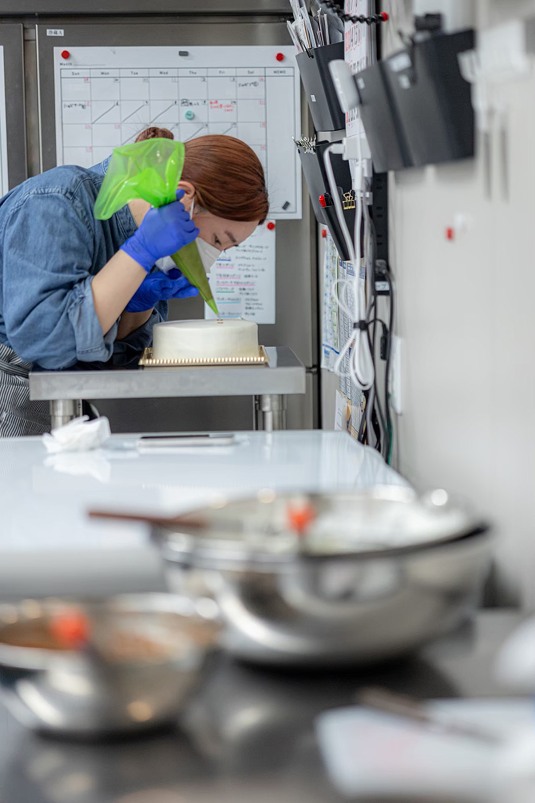 Person working with dough